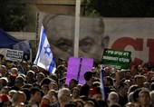 تظاهرات گسترده علیه نتانیاهو در تل آویو + عکس