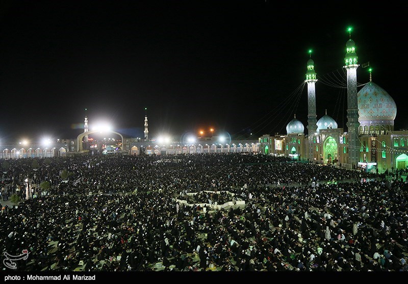 مراسم عزاداری شهادت امام حسن عسکری(ع) در مسجد جمکران برگزار شد