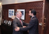 دیدار رئیس پارلمان عراق با پادشاه اردن