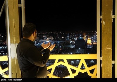 شب 23 رمضان المبارک حرم امام رضا (ع) کے مناظر