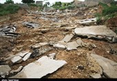 100 واحد مسکونی بر اثر رانش زمین در گلستان به صورت کامل تخریب شد