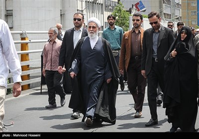 حضور حجت الاسلام ناطق نوری در راهپیمایی روز جهانی قدس در تهران