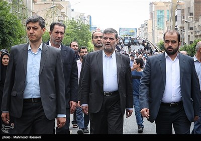 حضور قاضی صلواتی در راهپیمایی روز جهانی قدس در تهران