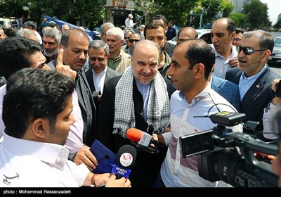 حضور مسعود سلطانی‌فر وزیر ورزش و جوانان در راهپیمایی روز جهانی قدس - تهران
