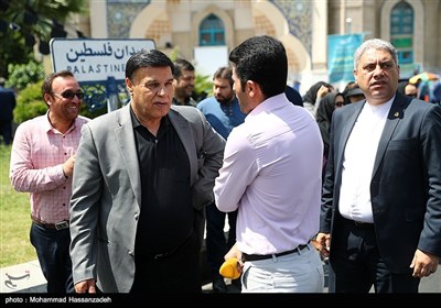 حضور پرویز مظلومی در راهپیمایی روز جهانی قدس - تهران