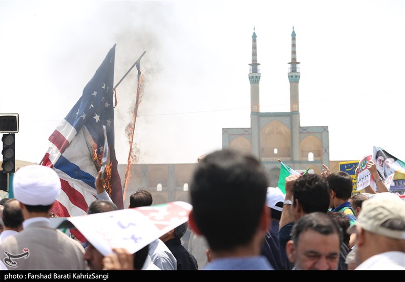 نه به معامله قرن | راهپیمایی پرشکوه مردم یزد در روز قدس به روایت تصویر