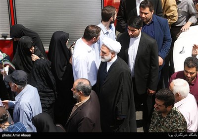 غلامحسین محسنی اژه‌ای در راهپیمایی روز جهانی قدس در تهران