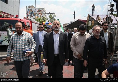 سردار وحیدی در راهپیمایی روز جهانی قدس در تهران