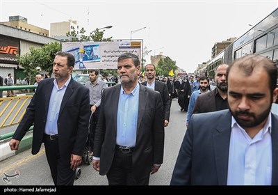 قاضی صلواتی در راهپیمایی روز جهانی قدس در تهران 
