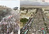 راهپیمایی گسترده مردم یمن در روز جهانی قدس/ الحوثی: چرا شاه سعودی برای دفاع از مسجدالاقصی ارتش خود را اعزام نمی‌کند؟