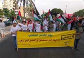 راهپیمایی لبنانی‌ها در شهر صیدا به مناسبت روز جهانی قدس