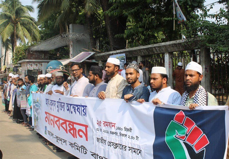 برگزاری روز جهانی قدس در پایتخت بنگلادش+تصاویر