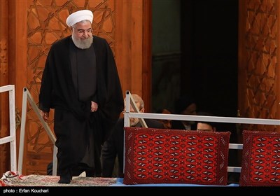 ورود حسن روحانی رئیس جهمور به مراسم سی امین سالگرد ارتحال امام خمینی(ره) 