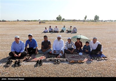 اقامه نماز عید سعید فطر در بندر ترکمن