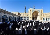 قم|نماز عید سعید فطر در مسجد امام حسن عسکری(ع)+تصاویر
