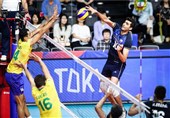 لیگ ملت‌های والیبال|برزیل نخستین شکست ایران را رقم زد/ بازی برده از دست رفت