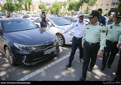 بازدید سردار حسین رحیمی از توقیف خودروهای مزاحم خیابانی