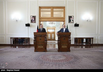 محمدجواد ظریف وزیر امور خارجه و هایکو ماس وزیر خارجه آلمان