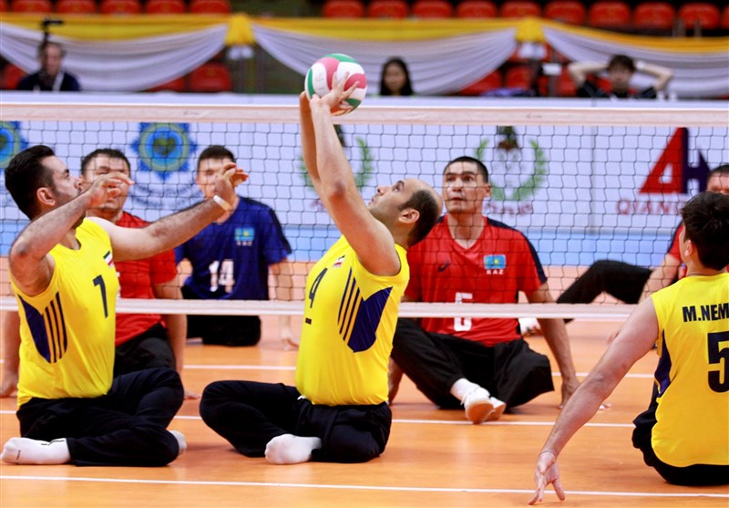والیبال نشسته قهرمانی آسیا-اقیانوسیه| برتری آسان ایران مقابل قزاقستان در گام چهارم+تصاویر
