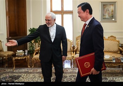 دیدار چانگ هووآ سفیر جدید چین با محمدجواد ظریف وزیر امور خارجه