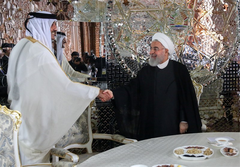 خلال لقاء أمیر قطر.. روحانی: طهران ترغب فی تعزیز العلاقات مع الدوحة