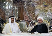 روحانی در دیدار امیر قطر: تهران خواهان توسعه بیش از پیش روابط با دوحه است