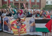 تظاهرات مردم مغرب علیه نشست معامله قرن در بحرین