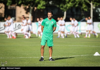 اولین تمرین تیم ملی فوتبال امید با حضور فرهاد مجیدی به عنوان سرمربی