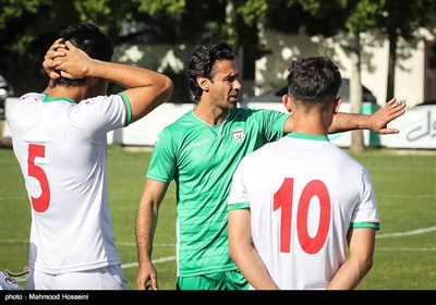 اولین تمرین تیم ملی فوتبال امید با حضور فرهاد مجیدی به عنوان سرمربی