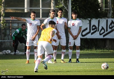 اولین تمرین تیم ملی فوتبال امید با حضور فرهاد مجیدی