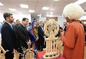 نمایشگاه صنایع دستی ترکمنستان در تهران افتتاح شد