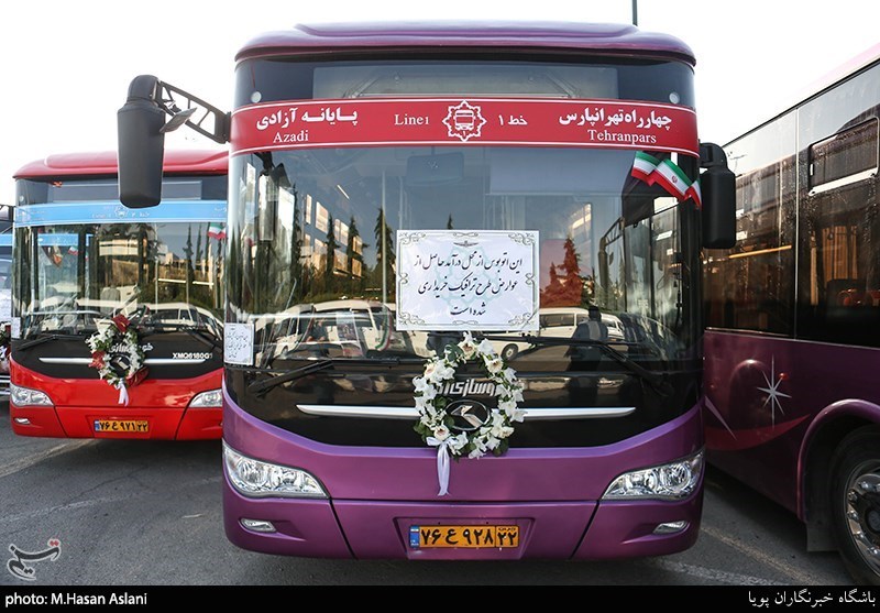 104 دستگاه اتوبوس جدید برای ناوگان حمل‌ونقل عمومی شهری قم خریداری شد‌