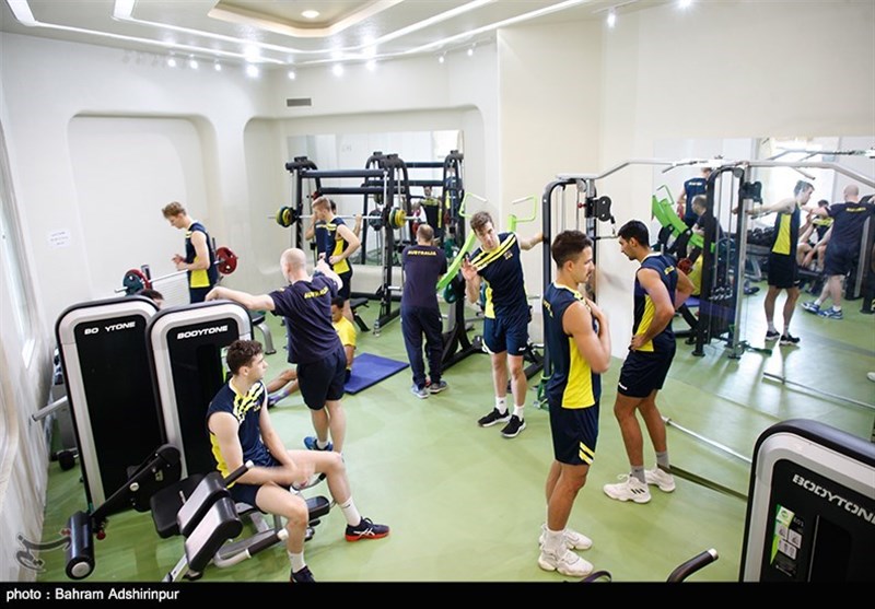لیگ‌ ملت‌های والیبال ـ اردبیل|‌تمرینات آماده‌سازی تیم والیبال کشور استرالیا به روایت تصویر