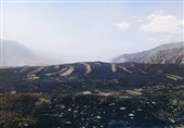 25هکتار از مراتع «وزکور» کوهدشت در آتش سوخت