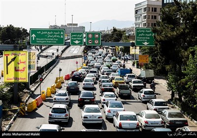 عملیات جمع آوری پل گیشا در غرب تهران و ترافیک نیمه سنگین