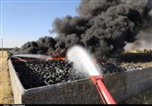 آتش‌سوزی مهیب در شرک صنایع حاجی‌آباد اراک