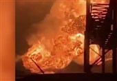 آتش سوزی و انفجار مهیب در پالایشگاه فیلادلفیا+عکس و فیلم