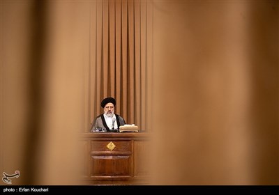 حجت الاسلام سید ابراهیم رئیسی، رئیس قوه قضائیه در نشست سفرا و کارداران کشورهای خارجی با رییس قوه قضاییه