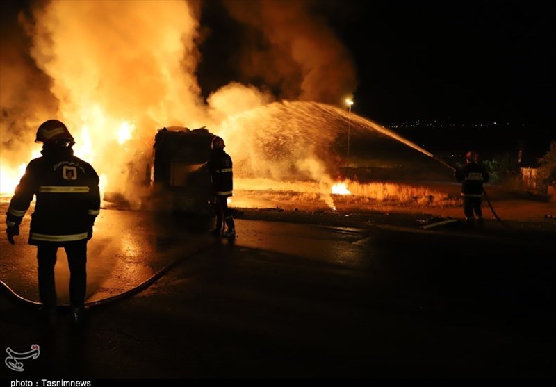 آخرین جزئیات از آتش‌سوزی گسترده تانکر حامل سوخت در محور اراک-توره