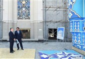 بازدید میرضیایف از پروژه ساخت مرکز تمدن اسلامی