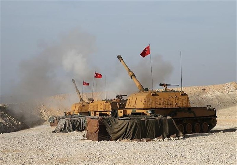 شلیک توپخانه ارتش ترکیه به سمت ارتش سوریه