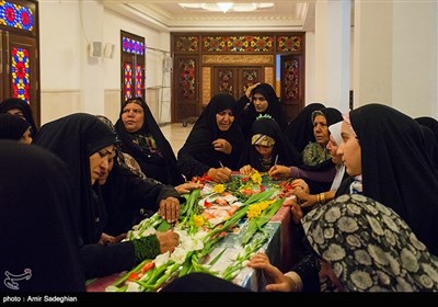 مراسم استقبال و تشییع 10 شهید گمنام در شیراز