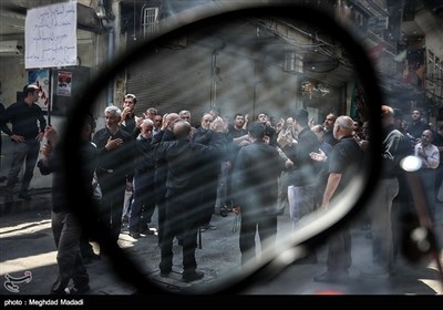 عزاداری شهادت امام صادق(ع) در بازار تهران