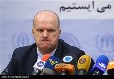 ایوو فریسن نماینده کمیساریای عالی پناهندگان سازمان ملل متحد در ایران در نشست خبری روز جهانی پناهنده