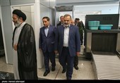 بازدید حجت الاسلام و المسلمین سید عبدالفتاح نواب نماینده ولی فقیه در امور حج و زیارت و علیرضا رشیدیان رییس سازمان حج و زیارت از ترمینال سلام