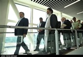 بازدید حجت الاسلام و المسلمین سید عبدالفتاح نواب نماینده ولی فقیه در امور حج و زیارت و علیرضا رشیدیان رییس سازمان حج و زیارت از ترمینال سلام