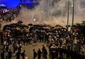 Hong Kong Police Use Water Cannon in Latest Clashes
