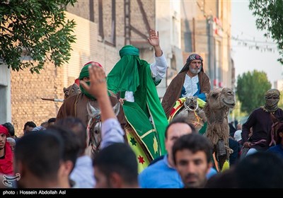 آئین نمادین ورود کاروان امام رضا (ع) به ایران -خرمشهر