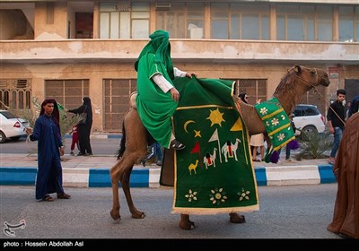 آئین نمادین ورود کاروان امام رضا (ع) به ایران -خرمشهر