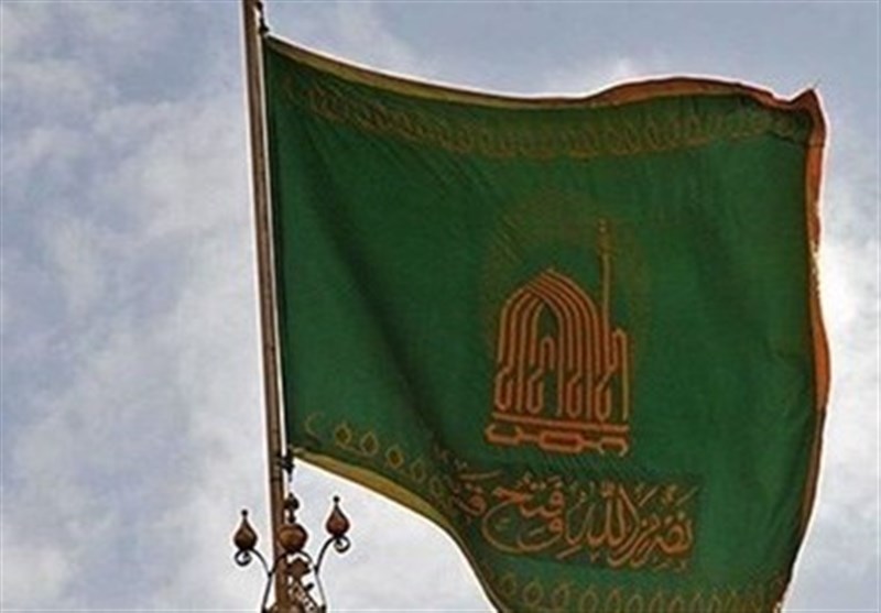 بیرجند| اهتزاز پرچم ثامن الحجج در دیار طلای سرخ
